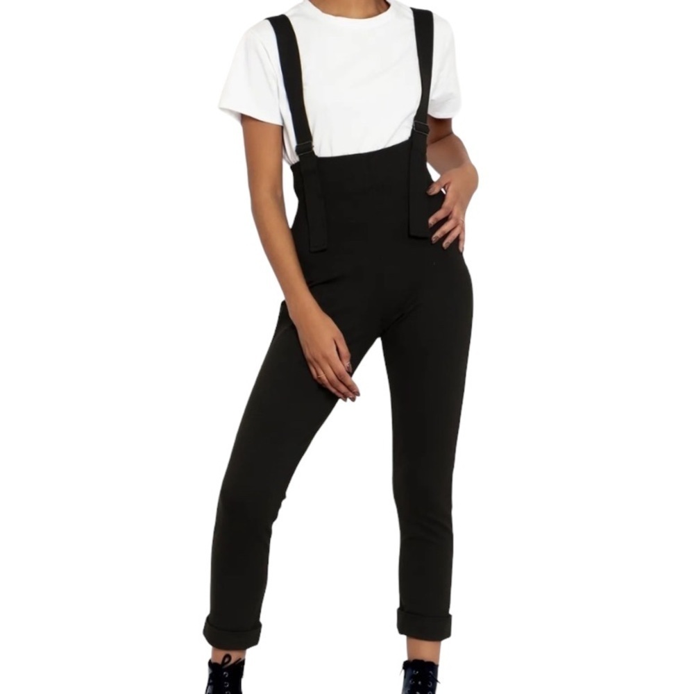 Push it high waisted black overalls size XS - limited​​​​